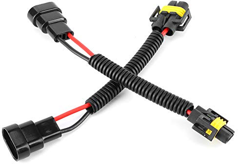 Adapterkabel 2 Stück, 9005/9006 Männlich zu H11 Weiblich, Steckverbinder, Hochwertiges PVC und Kupfer - Einfache Installation, Korrosionsbeständig, Für Fahrzeugbeleuchtung