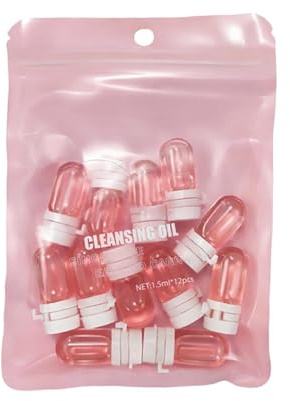 Vitaminerad rengöringsolja - 12 stycken sminkborttagningsolja, ansiktsrengöring | Mini Face Mild Cleaning Kit, Vattentät hudvårdsborttagare, hygienrutin