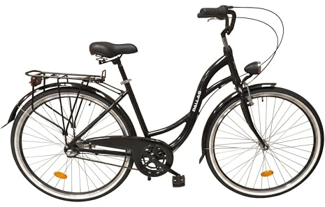 Fahrrad 28 Zoll - Cityrad Herren Damen - 3-Gang Shimano Schaltung - Leicht Alurahmen Gepäckträger