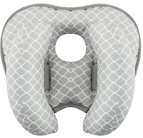 KAKIBLIN Nackenkissen Baby-Kissen für den Kopf, 2-in-1-Kopfstütze für Neugeborene, Bananen-Nackenkissen für Baby, Reisekissen für Kinderwagen, Nackenstütze für Kinderwagen oder Bett, weiße Wolke