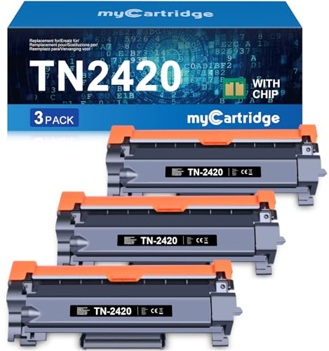 MYCARTRIDGE TN 2420 Kompatibel Brother TN-2420 TN2410 MFC-L2710DW,3 Schwarz | Passend für Brother MFC L2710DW MFC-L2710DN MFC L2710DW MFC L2710DN HL-L2350DW HL-L2375DW DCP-L2530DW