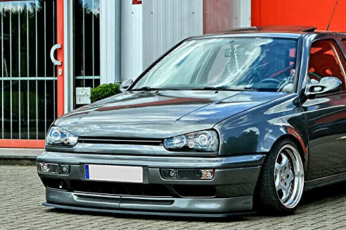 ProTuning Frontlippe für Golf 3 GTI 1991-1998, Mattschwarz, ABS-Kunststoff, Einschraubbar