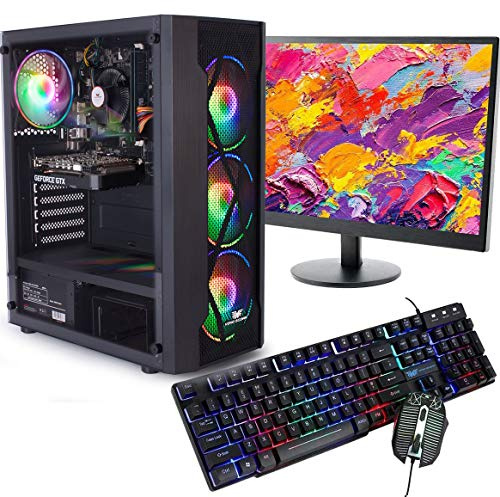Veno Scorp GAMING PC Bundle Intel Core i7 2600 16GB Ram, 22 Full HD Led Monitor 256GB SSD + 1TB HDD GTX 1650 4GB Windows 11 Gaming PC USB 3.0