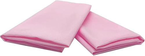Square Polyester Tablecloth Napkins For Wedding Parties Dinner Restaurant (Light Pink, 20x20((51x51cm)10 PCS))
