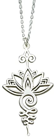 Perfeclan Collier Bouddhiste Pendentif sous Forme de, Bijou Traditionnel d', Argent