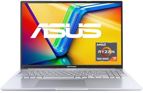 ASUS Vivobook 16 Laptop | Display 16 Full HD 16:10 IPS | AMD Ryzen 5 7530U | 16 GB RAM | 512 GB SSD | AMD Radeon | Windows 11 | Tastiera QWERTZ | Cool Silver