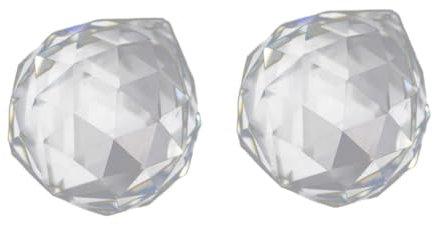 KONTONTY Lot De 2 Pendentifs De Rideau en Cristal Décoration Scintillante pour Portes Événements