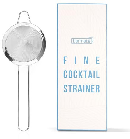 barmate Hawthorne Cocktail Strainer, Barsieb aus Edelstahl passend auf alle Shaker, hochwertiges Barzubehör (feines Sieb einzeln)