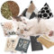 CanadianCat Company | Katzen Schmusekissen- & Spielkissen Pyramiden XL Set, Baldrian Kräuterfüllung, nachfüllbare Katzen Pyramiden-Kissen, 8er Schmusekissen-Set
