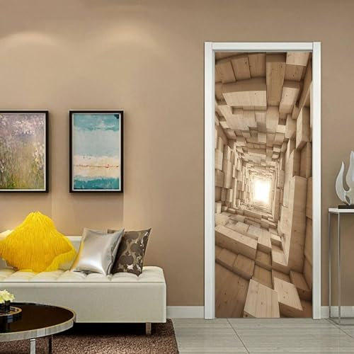 3D Türaufkleber Tunnel Sonnenschein 95 X 210 Cm Türtapete Selbstklebend Türposter - Fototapete Türfolie Poster Tapete Meer Aufkleber Diy Selbstklebende Wandbild Pvc Wasserdichte Tapet - Tü -9D0P6W1T3B