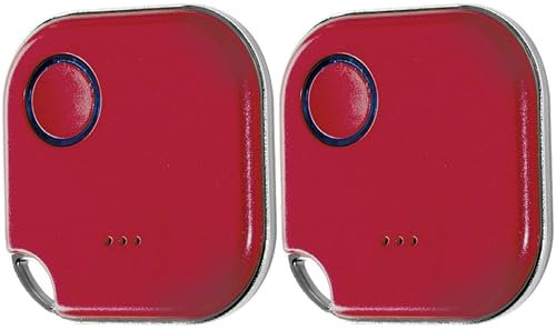 SHELLY Bluetooth Schalter u. Dimmer, Blu Button1, Plug&Play, rot, 2er Set