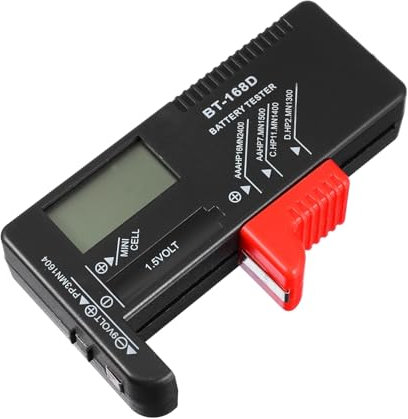 ETHZZLE Batterietester Elektronischer Batterieprüfer Für Aa Aaa c Mono Knopfzellen Akkutester Ohne Batteriebetrieb