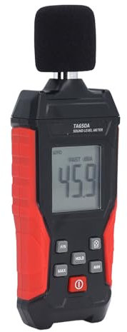 Schallpegelmesser, Dezibelmesser, Datenlogger, Audio-Geräuschmessgerät, 30 DB Bis 130 DB, Messbereich Min. Haltezeit für Klassenzimmer, Präzisionsmessung