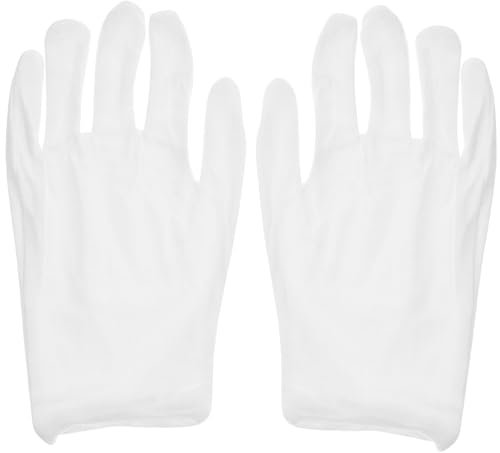 CATIEBYE 6paare Baumwollhandschuhe Für Arbeit Für Schmuck Und Münzprüfung Atmungsaktiv Schützend Und Bequem Für Herren Und Professionelle Anwendungen