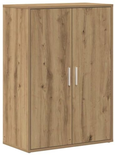 vidaXL Sideboard Artisan-Eiche 60 x 31 x 84 cm Holzwerkstoff, Esszimmer Sideboard, moderner Stauraum, rechteckiges Regal, praktische Möbel für Dein Zuhause | Hat ein handgefertigtes Eichen-Finish, das jedem Raum ein warmes Ambiente verleiht