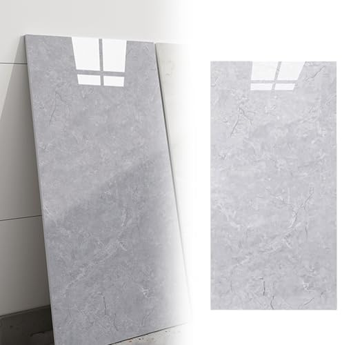 Pannelli Soffitto Boiserie Parete Piastrelle Autoadesive In Marmo Grigio, PVC Per Controsoffitto, Resistenti Al Fuoco, Per Soggiorno, Camera Da Letto, Bagno, Cucina, Paraschizzi, Murali Tagliabili(10