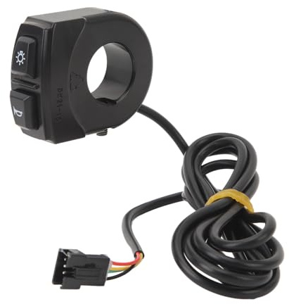 plplaaoo DK21 1S Elektrikbike -Lichtschalter IPX4 Waterfisches kompaktes Design Einfache Installation Perfekte Passform für Elektromutrücker und Fahrräder ABS -Material 63g