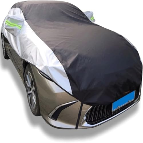 Telo Macchina Copriauto Per Mercedes Classe C Sport Coupe 2002-2005|Copriauto Impermeabile E Coibentato, Garage Esterno In Tessuto Oxford Traspirante E Antivento Con Telone For Auto Con Cerniera(Silv
