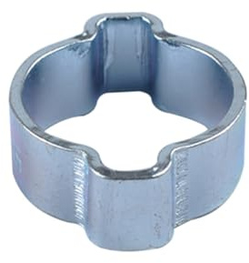 SOIMISS 40 pièces Assortiment Colliers Serrage Durite Métalliques Double Oreilles Zinc pour Tuyaux Eau Carburant et Air avec Boîte de Rangement