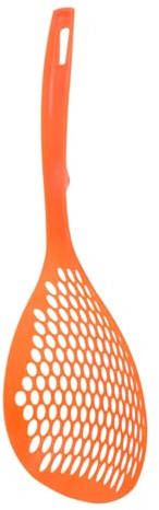 Cabilock Kitchen Noodle Spoon Slotted Ladle Colander Strainer Scoop for Pasta Cooking Plastic Handle Food Drain Strainer for Preparing Meals