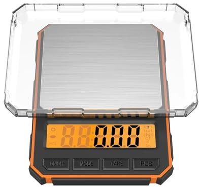 Báscula de cocina, Mini báscula de cocina, báscula eléctrica con pantalla Digital de alta precisión de 500x0,01g for balanza de joyería, pesaje de alimentos en la cocina(A2)