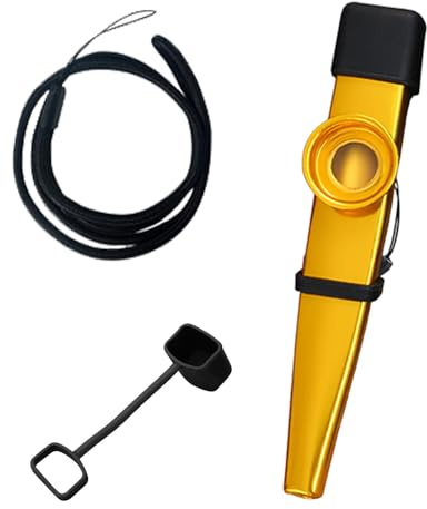 Kazoos für Erwachsene - Tragbares aus Metall mit klarem Klang, stabil | leichtes Musikinstrument | Rutschfeste Kinder, Erwachsene, Musikliebhaber, Musikgruppen, Partys, Proben und Divenshows