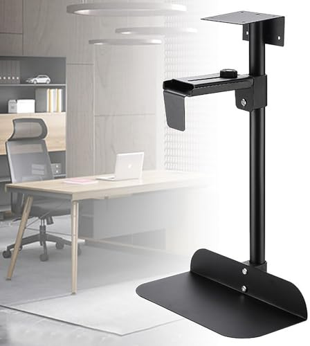NEWFUN Supporto PC fisso, Girevole a 360°, Supporto per Custodie di Computer Fino a 15 KG, Colore: Nero