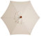 SMLJFO Housse de Rechange pour Parasol à 6 Baleines - 3 m - Imperméable - Anti-Ultraviolet - Blanc