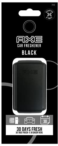 AXE Ambientador de Coche para Rejilla - 30 Días de Frescura Intensa con Fragancia Black - Diseño Elegante, Discreto y Duradero para un Viaje Refrescante y Sofisticado