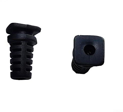 SPORTARC 10X Cable Sleeve, Rubber Strain Relief Cord Protector, 4mm-Black