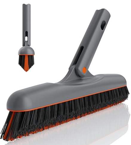 Eazer Grout Brush - Original Head,EAB02-H,180°Rotation Tile Grout Cleaning Tool, V-Shape Shower Scrubber Cleaner Stiff Bristle for Cleaning Bathroom Wall, Baseboards（Pole Not Included）