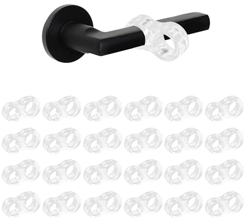 24 Stück Türstopper Klinke Türklinkenpuffer Türklinken Stopper Türstopper | Gummi Türdämpfer Türklinkenpuffer Transparent Türstopper zum Schutz von Wänden und Möbeln