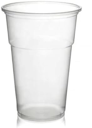 Auraalcove Beer Cups - Large Plastic Glasses - Made of Clear Polypropylene (100, 250 ml)