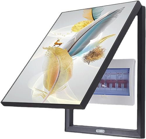 D,50X60CM, Sicherungskasten-Abdeckungsschrank, Flip-Cover-Zählerkasten, Dekorativer Bilderrahmen, Elektrokasten-Dekoration, Moderner Dekorativer Zählerkasten