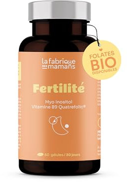 Fertilité, Conception et Grossesse | Complément alimentaire, Vitamine B9 (acide folique), Myo Inositol, Iode | La fabrique des mamans, 30 jours, Vegan, Fabriqué en France
