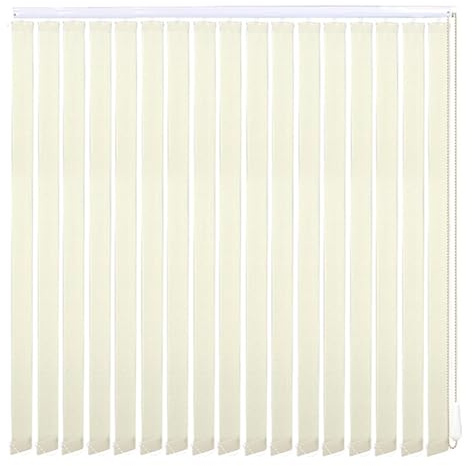 HDEYRSX Verdunkelungsgardine Nach Maß Lamellenvorhang Komplettset Vertikaljalousie Lamellen Blickdicht Abdunkelnd,Sonnenschutz Schiebevorhänge für Fenster,Beige (160cm x 170cm)