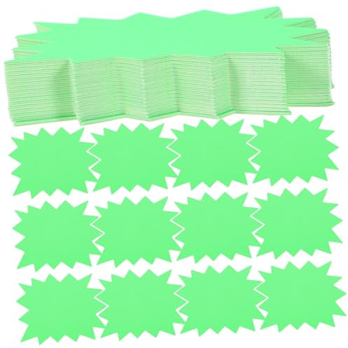 Homoyoyo 250stücke Etiketten Preisschilder Fluoreszierend Blanko-preisaufkleber Papierpreisschilder Für Einzelhandel Fluoreszierende Preisetiketten