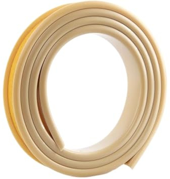 SXJY Moldura autoadhesiva flexible de TPE 6 m for gabinetes, madera contrachapada, mesas y protectores bordes(Beige,18mm)