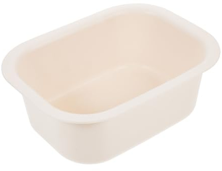 HIAKDOFT Tragbare Waschschüssel aus Pp mit Verdicktem Design und Bequemer Nutzung Beige Badewanne für Wickeltisch als Praktisches Wickeltisch Zubehör