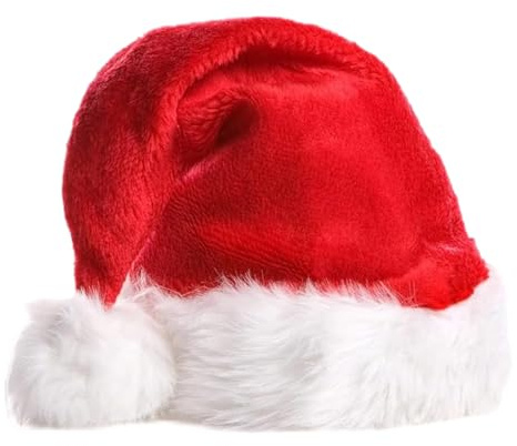 Bonnet de Noël Unisexe Adulte, Bonnet Noel, Classique Bonnet de Père Noël