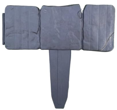 Bordura Giardino 10 pezzi di bordatura da giardino in plastica, pannelli recinzione in finta pietra, barriera for esterni for patio(Black)