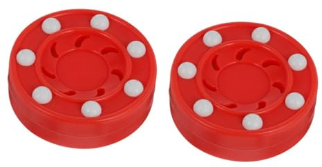 Parliky 2 Pezzi Puck Hockey su Roller ad Alta Durezza per Allenamento Professionale Accessori Leggeri e Compatti per Pattinaggio Rotelle e Competizioni