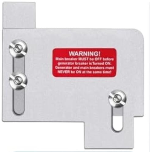 WIIYENA Generator Interlock Kit for Eaton Cutler Hammer CH Series Panels, Compatible with 150 and 200 Amp TAN Breakers, Single Phase, 2-Circuit, Silver