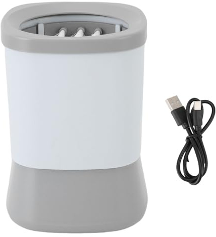 Pulitore per zampe di cane, pulitore automatico per zampe di cane, pulitore automatico per zampe di cane a 2 velocità, ricaricabile tramite USB, elettrico, per zampe di animali domestici, massaggiator