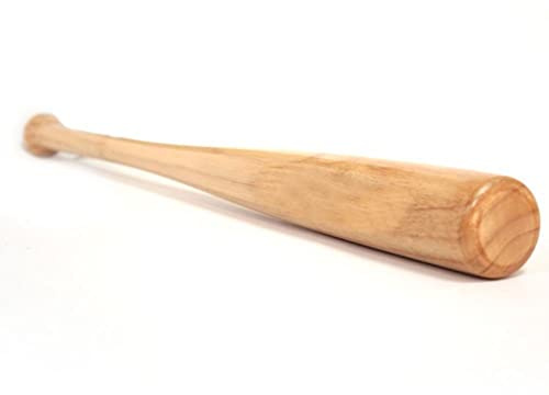 Set di mazza da baseball in legno resistente, palla e guanti per allenamento, sport all'aria aperta, set divertente UK (solo 61 cm mazza in legno)