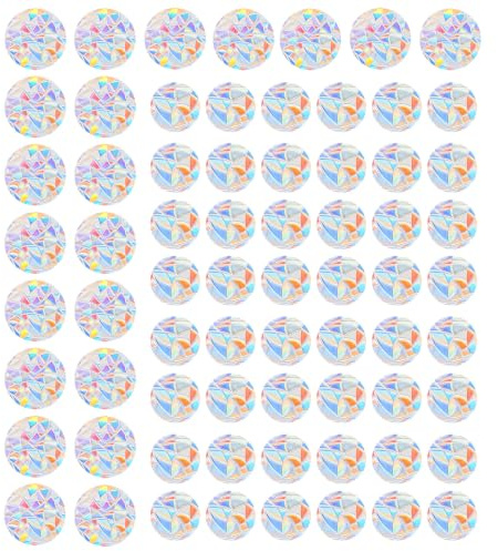 72Pcs Window Stickers for Glass, Anti-Collision Circle Window Stickers to Deter Birds