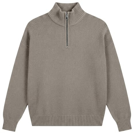 Halv dragkedja tröja herr sweatshirt herr med dragkedja mjuk | Vintertröja med herrtröja elegant arbetströja mjuk tröja herr enfärgad fleecetröja