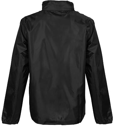 Veste Coupe-Vent Teamwear Junior, Coupe-Vent/Veste Pluie Mixte, Noir, 12/13 Ans