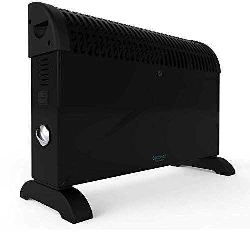 Cecotec Ready Warm 6500 Turbo Convection 2000 W, termostato regolabile, 3 modalità, supporto da pavimento, protezione da surriscaldamento, design verticale, silenzioso, 20 m2 (Convection)