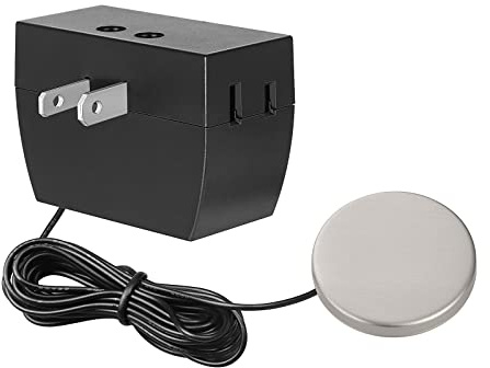 DEWENWILS Touch Dimmer Switch, Touch Pad Control with 3 Levels of Dimming, Dimmable LED/CFL Lights, and Incandescent Bulbs, Extension Cord, 1 Pack, ETL Listed, Black